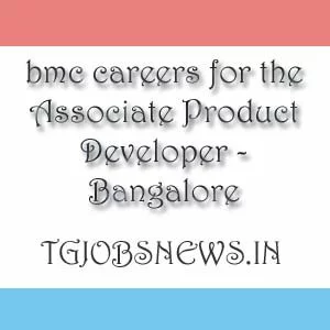 bmc careers for the Associate Product Developer - Bangalore